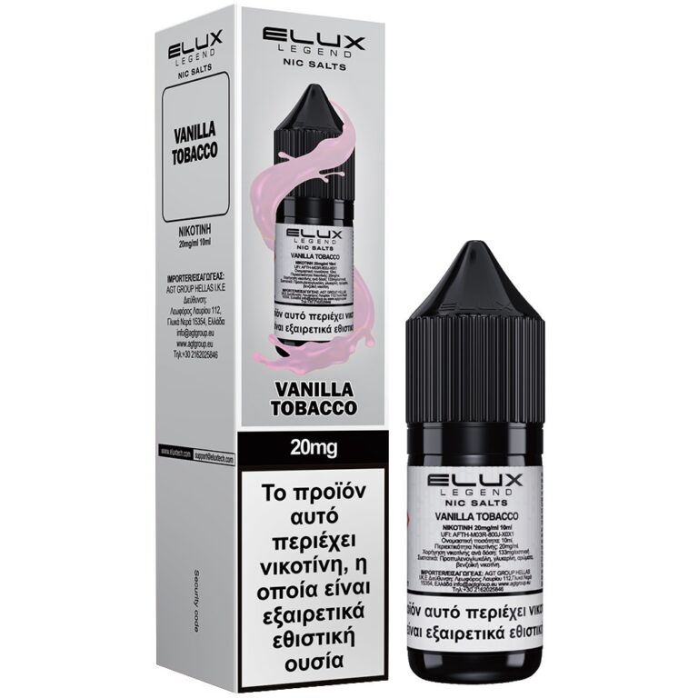 Elux Vanilla Tobacco Salt 20mg 10ml