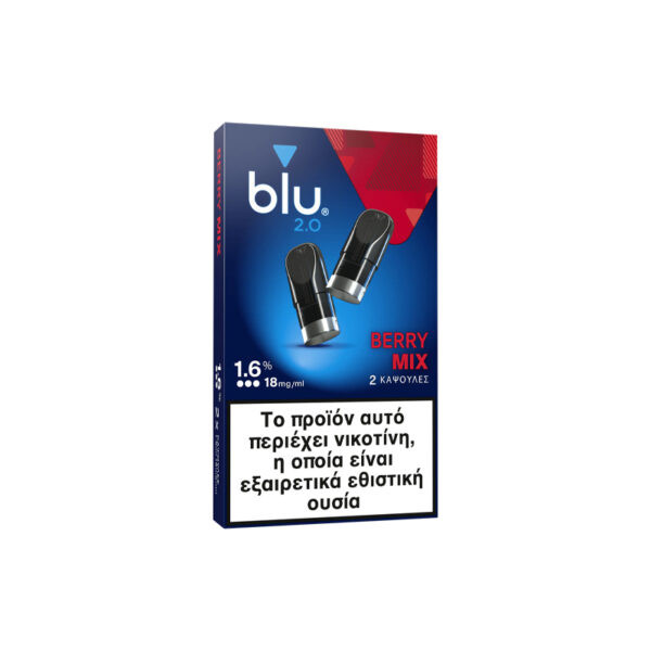 Blu 2.0 Berry Mix 2 Pods 1.6% 18mg 1.9ml
