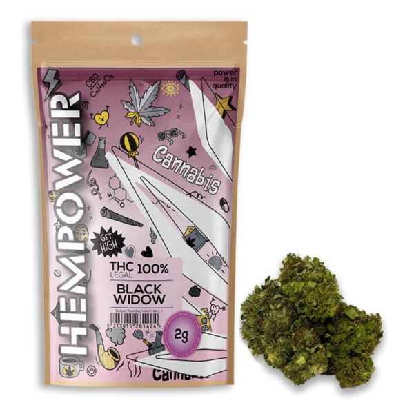 Hempower Ανθός Κάνναβης "Black Widow" 100% CBD 2G