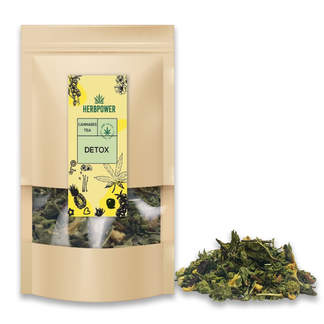 Hempower Detox_Tea-Mix CBD join club Hempower Detox Τσάι βοτάνων 30G - Image 1