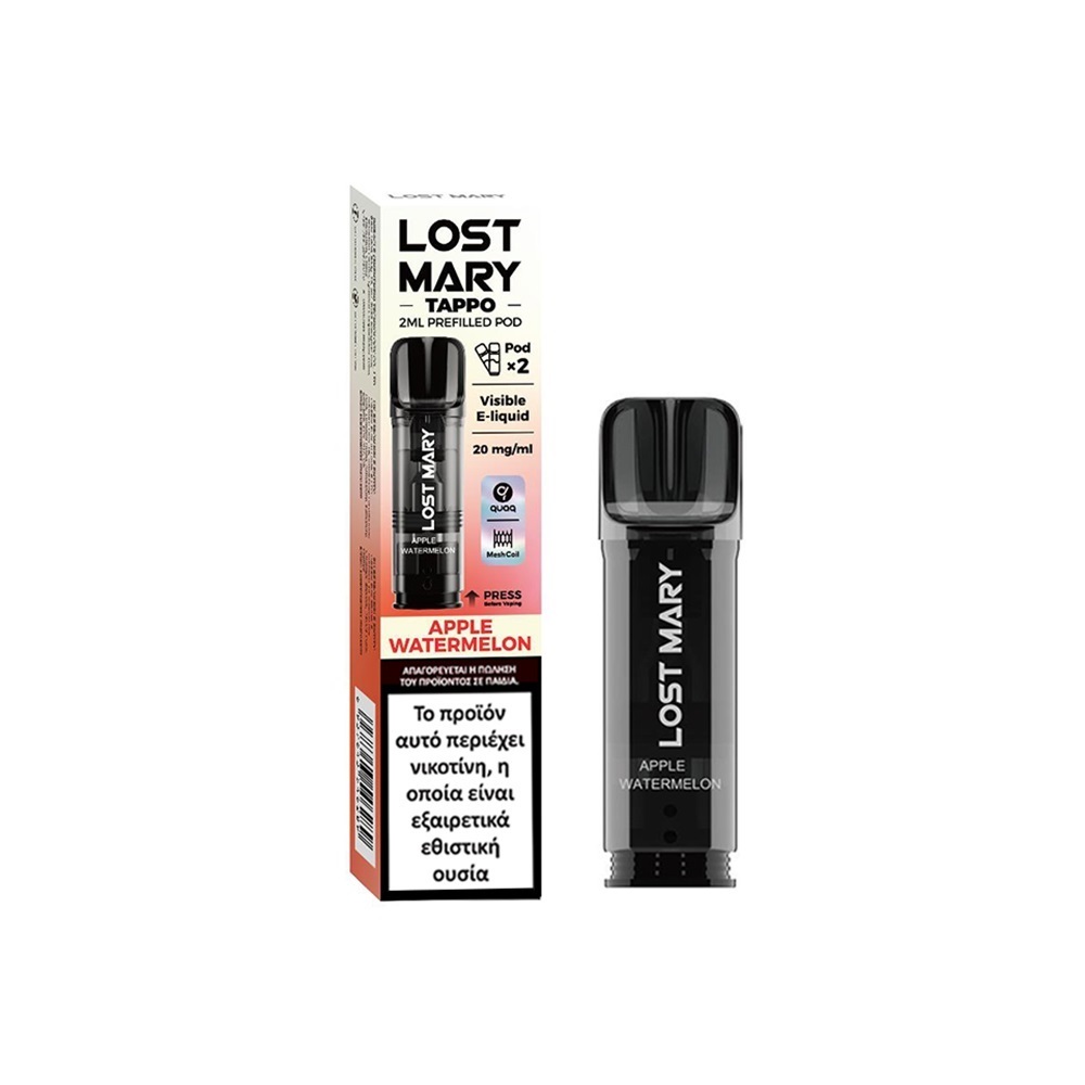 lost-mary-tappo-pod-apple-watermelon-20mg-2ml_join club Lost Mary Tappo Pod Apple Watermelon 20mg 2ml - Image 1