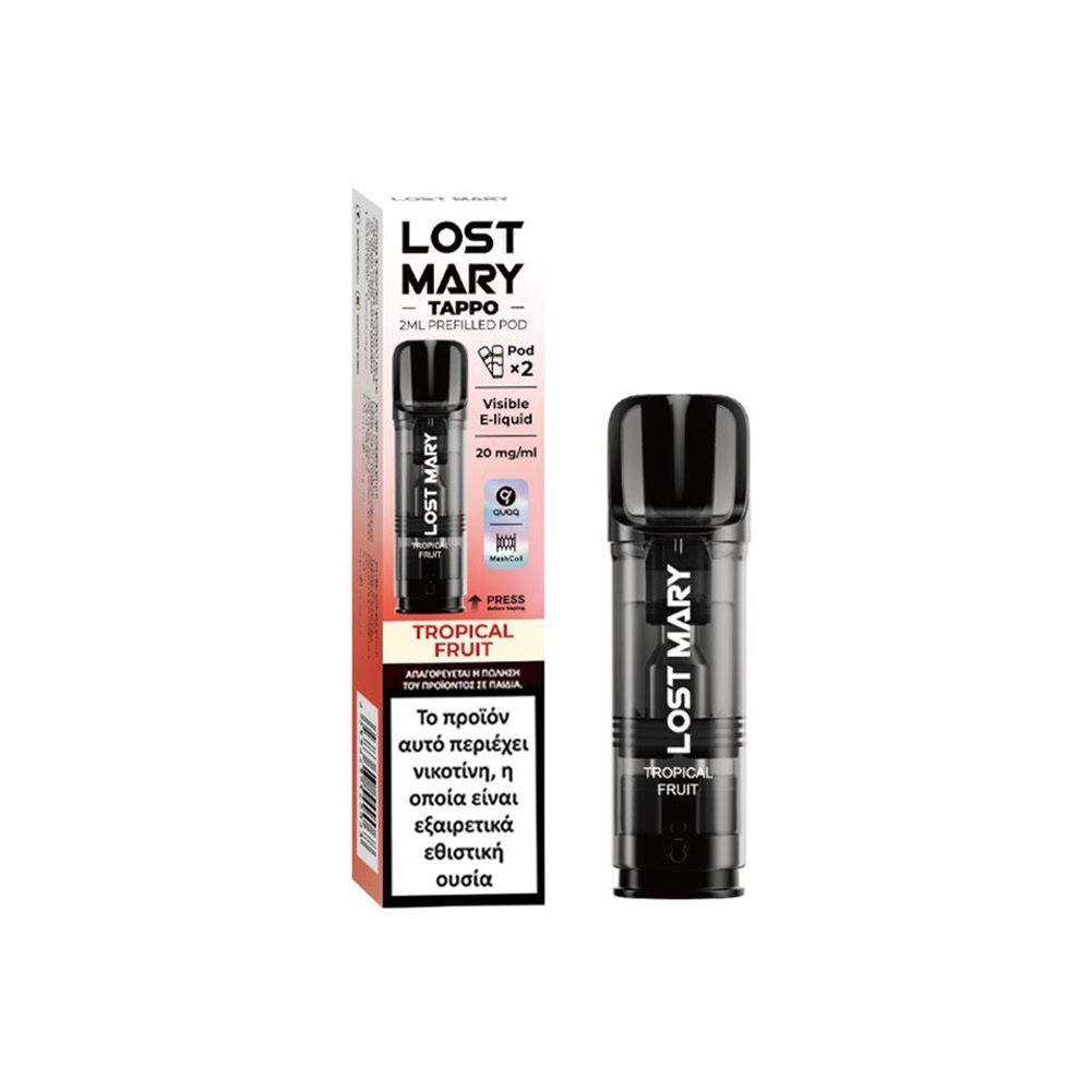 lost-mary-tappo-pod-tropical-fruit-20mg-2ml_join club Lost Mary Tappo Pod Tropical Fruit 20mg 2ml - Image 1