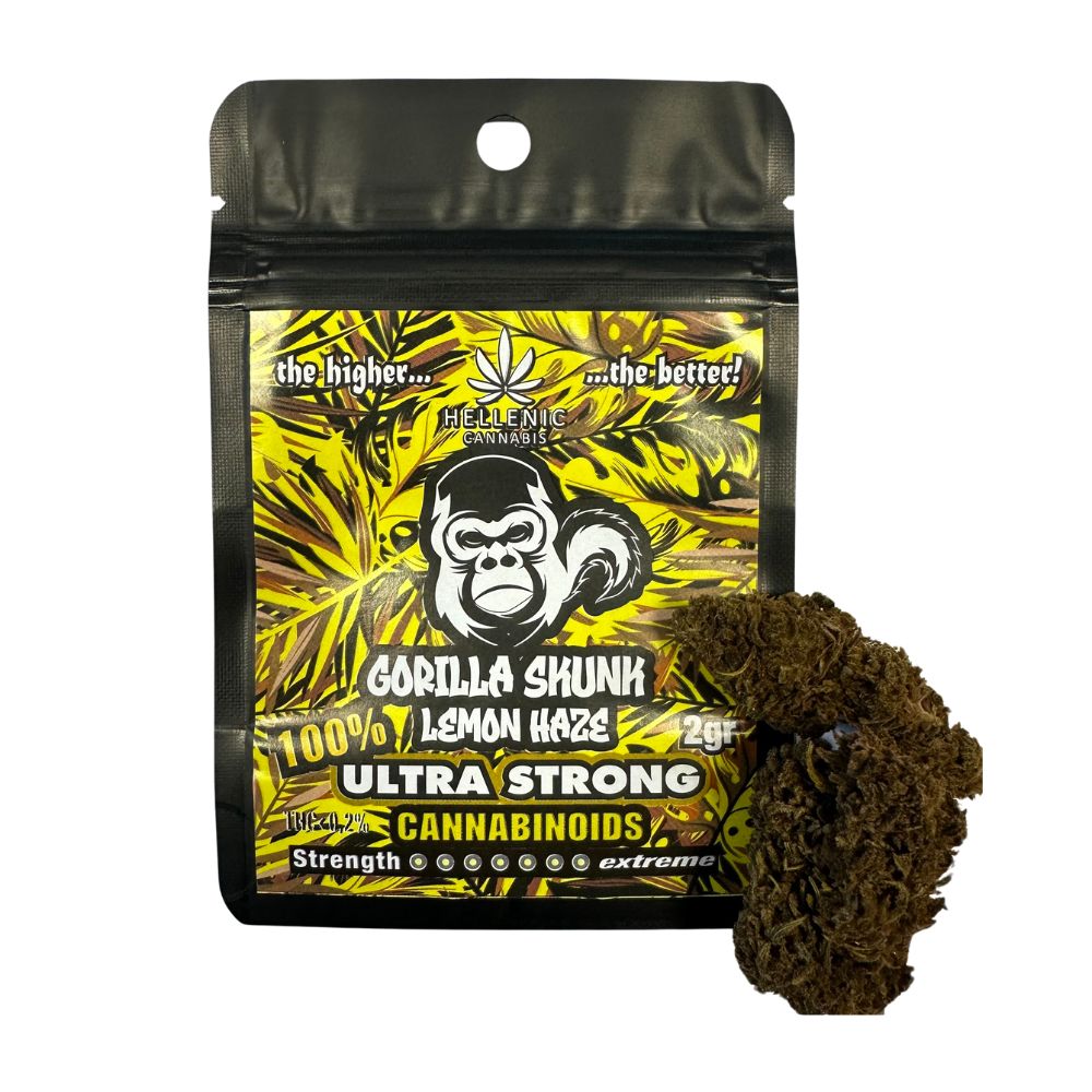 Gorilla Skunk Lemon Haze 100% Ultra strong cannabinoids 2gr join club Gorilla Skunk Lemon Haze 100% Ultra Strong Cannabinoids 2gr - Image 1