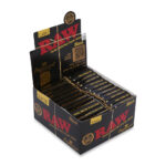 RAW® Μαύρο Κλασικό Connoisseur Χαρτάκια Στριφτού Μεγάλο KingSize Slim με Τζιβάνες