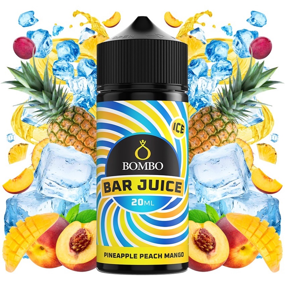 bombo-bar-juice-pineapple-peach-mango-20ml120ml_join club Bombo Bar Juice Pineapple Peach Mango 120ml - Image 1