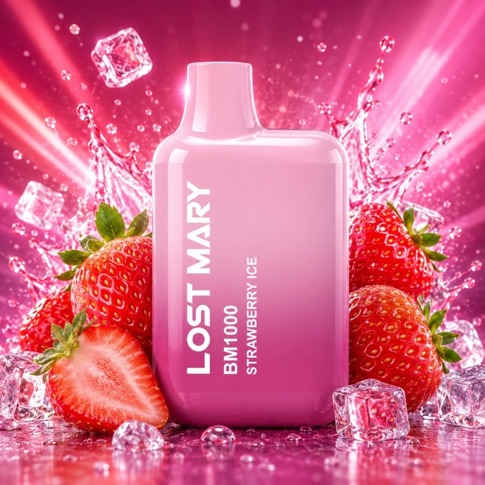 lost-mary-bm1000-kit-strawberry-ice-20mg-2ml_join club Lost Mary BM1000 Kit Strawberry Ice 20mg 2ml - Image 1